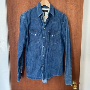 Great rag and bone denim button down M